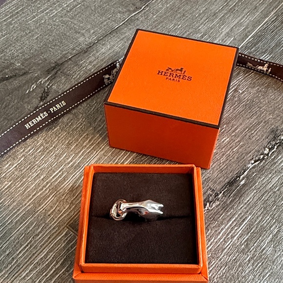 Hermès Galop ring in Silver, size 51 - Picture 2 of 7